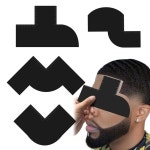 재사용 가능한 색상 강화 이발사 카드 측정 표시기가 포함되어 있어 청소가 용이함 수염 라인 업 도구 검은 머리선 메이커 : 엘리트트레이드