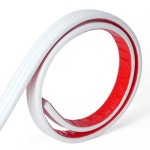 홈 데코레이션 및 벽 보호를 위한 헝박 필 앤 스틱 의자 레일 패널 몰딩 마감 트림(페인트 가능한 흰색, 3m x 2.3cm) : 머스트박스