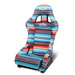 버킷 레이싱 시트, 하단 마운트 브래킷, 22인치 W X 34인치 H 16인치 D, 레드 화이트 블루 블랙 핑크 세라페 프린트, FRP-303 : 똑똑하게 쇼핑몰