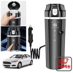 A10E-12V/24V 차량용 히팅 컵 디지털 LCD 디스플레이 전기 주전자 스테인리스 스틸 스마트 머그 500ML : 다이렉트상사3