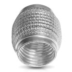 일반 배기 플렉스 파이프, 프리미엄 브레이드 인터록 익스텐션 파이프가 있는 2팩 조인트 유연한 벨로우즈(3 입구/출구, 길이 5.9 : 호계마켓