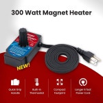 제로스타트 3400021 마그네틱 엔진 블록 히터 온도 조절기 보호 | 오일 팬, 변속기 및 엔진용 300와트 6피트 코드, 120볼트, CSA 인증 획득... 