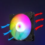 PC 컴퓨터 몰렉스 케이스 게이밍 RGB 120MM 12V 가비네테 쿨링 게이머 벤틸라도르 루익스 고정 RX-134 팬 케이싱 검정 하얀색 고정 컬러... 