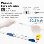 FIRSTINFO A1108USY3 특허 9L / 2.3갤런 공압/수동 | 펌프 오일 추출기 47인치 체인지 튜브 진공 대만 1 9L Manual w/ Pressure G : 스스사