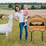 맞춤형 사슴 금속 농장 표지판, 오두막 목장 표지판 야외, 농장, 오두막, 목장, 집들이 선물을 위한 성씨 Farm 01 : 룩스업 글로벌