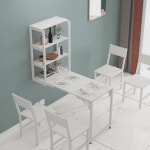 다기능 벽걸이 테이블 변형형 수납선반 5 인테리어 벽걸이테이블 백월그림자 업그레이드된 : 삼이유통01