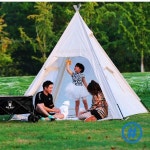 인디언 텐트 야외 두꺼운 면 캠프 피라미드 : 원스탑마켓21