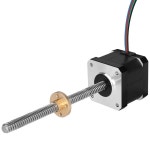 17 CNC 7A 인치 39MM 스크류 62 4와이어 모터 1M 바이폴라 TR8X8 T8 고토크 리드 프린터 42 케이블 스테퍼 기계용 2상 200MM 3D 31... 