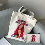 여행가방,사우나가방,기저귀가방2pcs 숙 녀 Karol G  숙 녀 핸드백 캔버스 어깨 가방 대용량 에코 패션 쇼핑 가방  보관 가방 : 쇼퍼마켓255