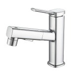 풀아웃 가 장착된 욕실 싱크대 수도꼭지, 온수 및 냉온 혼합기 탭... 배출구 모드가 있는 다기능 방수 욕실, RV, 배니티 농가 Black : Darius002