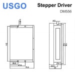 USGO Leadshine DM556 2상 스테퍼 드라이버 20 50VAC 7 16mA : 일삼바이트