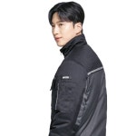 파브 WM-J6503 그레이·네이비 야광테이프 겨울작업복 점퍼 유니폼 : 와따유니폼