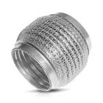 일반 배기 플렉스 파이프, 프리미엄 브레이드 인터록 익스텐션 파이프가 있는 2팩 조인트 유연한 벨로우즈(3 입구/출구, 길이 5.9 : 호계마켓