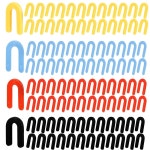 1200PCS 말굽 심, 타일 수평을 위한 플라스틱 창문 U 파란색 1/16인치, 빨간색 1/8인치, 노란색 3/16인치, 검은색 1/4인치 : 어디든스토어
