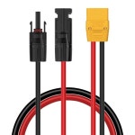 블루에티 AC200/AC200L/AC200P/AC200Max SOLARPLAY 등을 위한 1M/3.3FT 10AWG XT90 암 타입 태양광 케이블 발전소. : 템글로벌