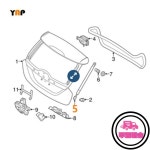 BMW X4 F26 2.0L 51247339431 2015-2018용 새 후면 좌측+우측 리프트게이트 서포트 : 시드컴퍼니1