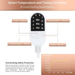 eAj 딥 컨디셔닝용 히트 캡, 천연 모발용 헤어 스티머 캡, 가정용 패턴용 전기 히트 헤어 스파 캡(솔리드 블랙) Floral Print : 에이제이모리