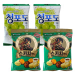 캔디 청포도 153g x 2개 + 스카치(세가지맛) 317g x 2개 : 늘푸른테크