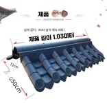 플라스틱 담장 기와 주택 울타리 용마루 지붕 인테리어 1. 회색 검정-작은 얇은 : 토끼네 이층집