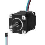 YEJMKJ 네마 14 DIY 인치 35 로봇 35MM 샤프트 5MM 32온스 CNC 28 2상 2A 20NCM 기계용 케이블 고토크 24MM 프린터 바이폴라 스테퍼 1M... 