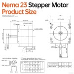 YEJMKJ 네마 23 101 2상 1M 57X41MM 스테퍼 CNC 57 샤프트 4와이어 3D 0A 21MM DIY 모터 바이폴라 35MM 인치 96온스 선반 로봇용 72NM... 