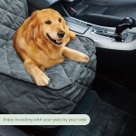 카 프로텍터, 럭셔리 마이크로 스웨이드 카시트 커버, 방수 및 내구성, 자동차, 트럭 SUV의 고강도 사용에 적합한 시트 그레이 : shoporiume023