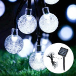 태양광 LED 버블 앵두 줄 조명 24mm 알 전구 정원 캠핑 22M 화이트 : 주식회사 승원전자