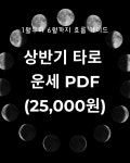 상반기 운세 타로 전체운 월별운 가이드 PDF 리딩 제공 : 메리제이 행복마켓