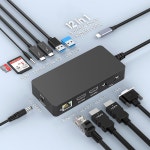 MS Surface Thunderbolt 4 도크 트리플 디스플레이 4K HDMI 2+VGA, 12 in 1 Surface Pro 도킹 스테이션, Surface Pro 11/10/ : 카2카2