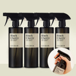 [2+2] 코코도르 2L 대용량 섬유탈취제 500ml 4개 l 룸스프레이 침구 정전기방지 블랙체리 : 코코도르