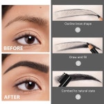 완투올루오 눈썹 연필, 초급 메이크업, 방수 및 땀 방지를 위한 6Pcs 하드코어 우드 브로우 라이너 연필(6Pcs-블랙) 6Pcs-Black : 뉴글로리2