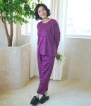 실내복 할머니잠옷 양면잠옷 상하세트 겨울 국산 피치기모 8528 : 쉬즈마담