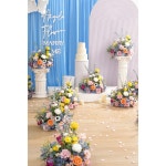 H8990 2PCS 1 64FT 유칼립투스 러너 공 센터 테이블 꽃 피스 의자 파티 꽃꽂이 바닥 : 행쇼물류11