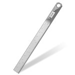 티수르 티타늄 스트레이트 에지 자(CM 및 INCH), 12cm 스케일 금속 자, 퀼팅 재봉 제도 기계공 목수(회색)를 위한 측정 자 도구 : 고바잉플러스