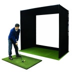 실내 고급 골프 시뮬레이터 박스 심 스페이스 베이 임팩트 스크린 클럽용 훈련 보조기구 : 24시커넥션0516