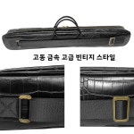 [누리공구]방수 대나무 플루트 케이스 전문 휴대용 롱 가방 샹 박스 래커 가죽 보호 커버 면 추가 : 삼정윤상사