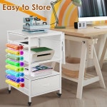 3단 이동식 열 프레스 테이블, 비닐 롤 홀더가 있는 접이식 전달 기계 스탠드, DIY 승화 티셔츠 모자 캡 전사 프린터를 위한 충전 스테이션이 롤링... 