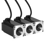 YEJMKJ 3Pack Nema 샤프트 3.5Nm(495.64oz in) 모터 1M(CNC 21mm 2상 110mm 프린터 23 케이블 고토크 DIY 스테퍼 4-리드 57 1.8... 