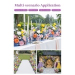 H8990 2PCS 1 64FT 유칼립투스 러너 공 센터 테이블 꽃 피스 의자 파티 꽃꽂이 바닥 : 행쇼물류11