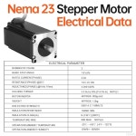 YEJMKJ 3Pack Nema 샤프트 3.5Nm(495.64oz in) 모터 1M(CNC 21mm 2상 110mm 프린터 23 케이블 고토크 DIY 스테퍼 4-리드 57 1.8... 