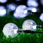 태양광 LED 버블 앵두 줄 조명 24mm 알 전구 정원 캠핑 22M 화이트 : 주식회사 승원전자