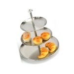 업소용 핑거 푸드 진열용 서빙 스탠드 스텐 접시 3단 : 다사랑dasarang