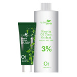 (6개단위)마이헤어스토리 케라틴 오투 크리닉 헤어칼라 염색약200g+3% 산화제1350ml : 모든헤어몰