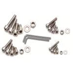 [누리공구]240개 스테인리스 스틸 볼트 너트 키트 육각 나사 분류 플랫 와셔 스프링 세트 공구 모음 : 삼정윤상사