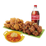 [기프티쇼] 노랑통닭 (오리지널/순살)반반치킨(후라이드/깐풍)+떡볶이+콜라1.25L : Giftishow