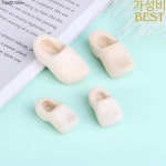 1/12 인형집 미니어처 네덜란드어 나무 신발 수제 나막신 시뮬레이션 장면 배열 모델 DIY 액세서리 3cm 2 개 : 콜라푸딩