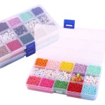 아크릴 문자 비즈 유리 우정 팔찌 목걸이 쥬얼리 제작 DIY 공예 H0631 1 박스 : 반월마켓29