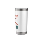 재블린 던지기 재미있는 나는 하고 던진다 트랙 필드 스테인리스 스틸 단열 텀블러 20 oz White : 블리츠허브008