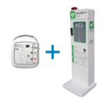 씨유메디칼 자동 심장충격기 CU SP1 plus 심장제세동기+스탠드보관함 set : AED 메티칼