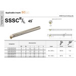 [누리공구]CNC 선반 커터 S12M S20R SSSCR09 내경 선삭 공구 홀더 S25S 보링 바 : 삼정윤상사